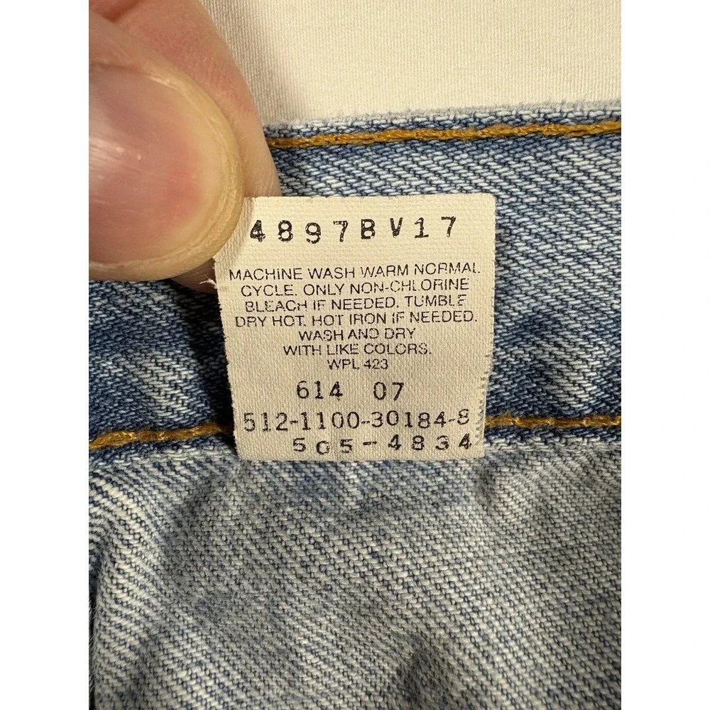 Vintage Levis 505 Jeans Men's 36x32 Denim Straight Leg Made USA 11/1990